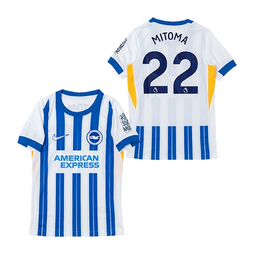 ジュニア 24-25 ブライトン HOME ユニフォーム #22 MITOMA／サッカー