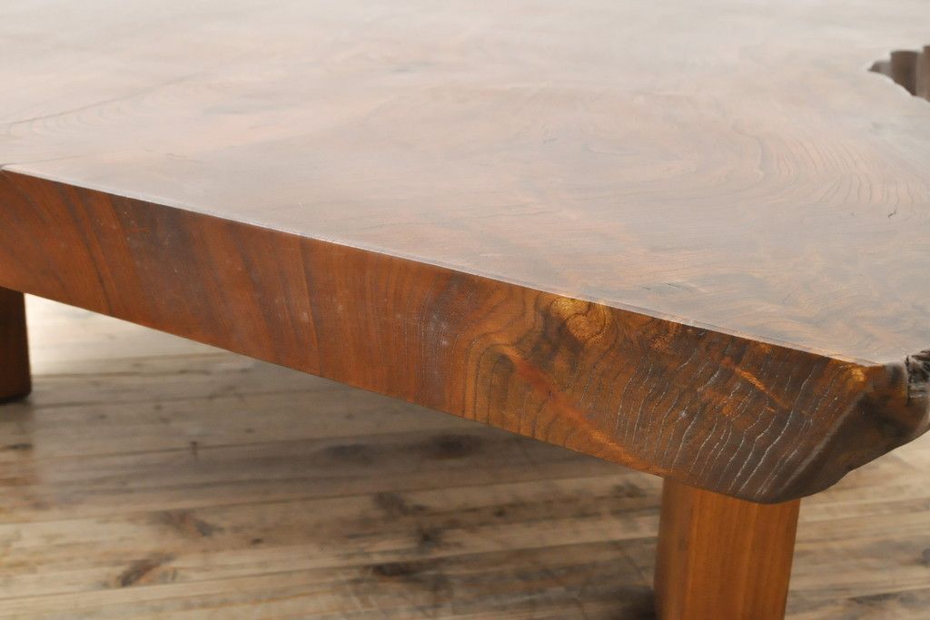 公式】アンティーク家具ラフジュ工房商品詳細ページ中古 美品 分厚い欅