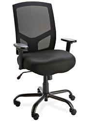Big and Tall Mesh Chair - Black H-6861BL - ULINE