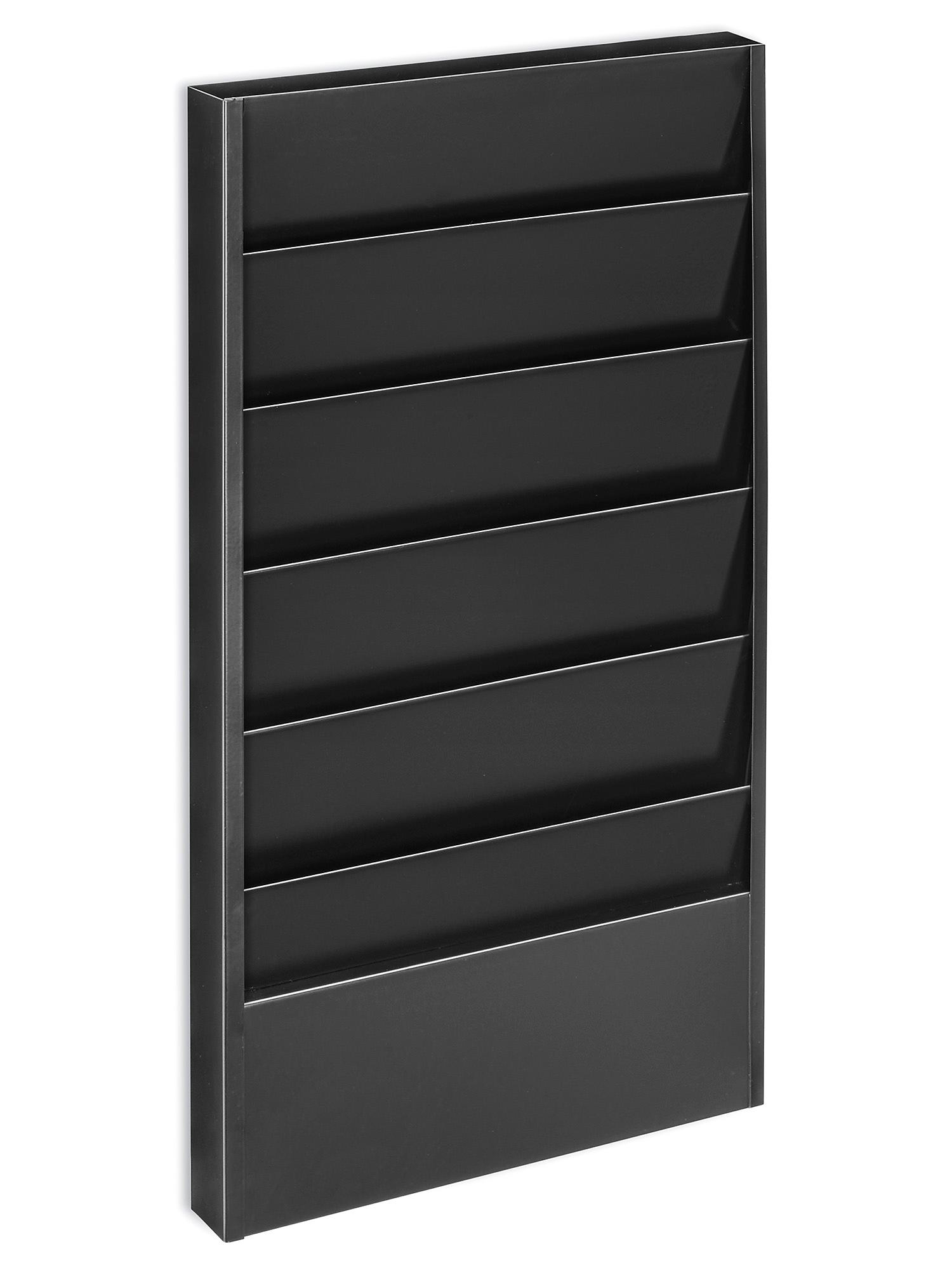 Job Ticket Rack - 5 Pockets, Black H-9982BL - ULINE