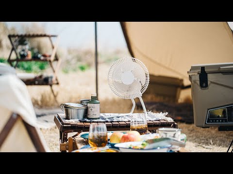 ポータブルコードレス扇風機 ANDON FAN（アンドンファン） サンド