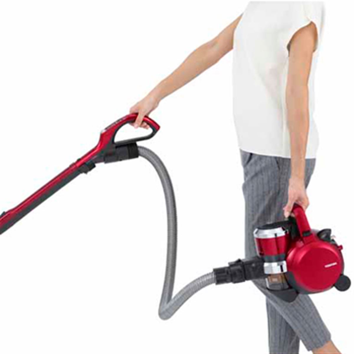 東芝、ゴミ圧縮率を向上させた小型軽量サイクロン式クリーナー「TORNEO