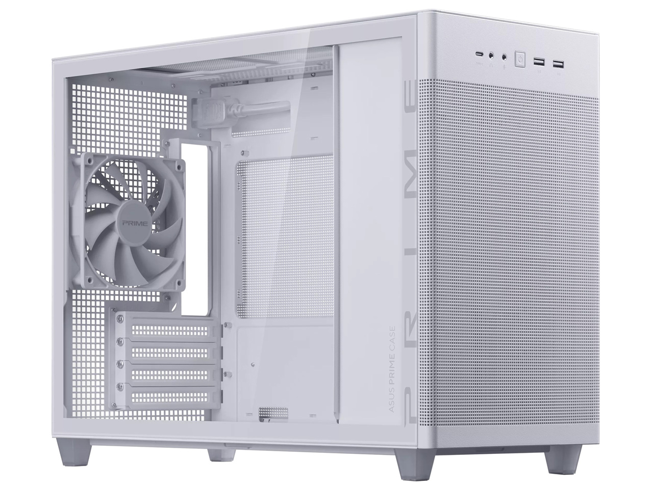 ASUS Prime AP201 Tempered Glass MicroATX Case [WHITE] 価格比較
