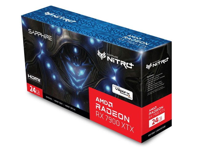 SAPPHIRE NITRO+ Radeon RX 7900 XTX GAMING OC VAPOR-X 24GB GDDR6