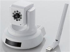 ELECOM NCC-EWNP100WH Wi-Fiネットワークカメラ 2台ST パンチルト式