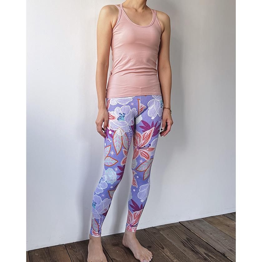 新品】リンダワークス 花柄 ヨガパンツ M 新品】リンダワークス 花柄