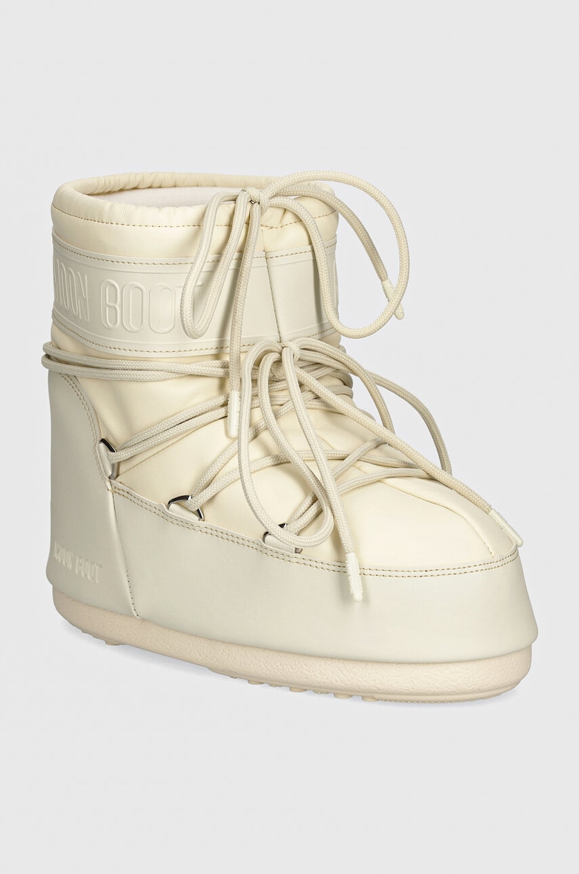 Зимние сапоги Moon Boot MB ICON LOW RUBBER цвет бежевый 80D1409380