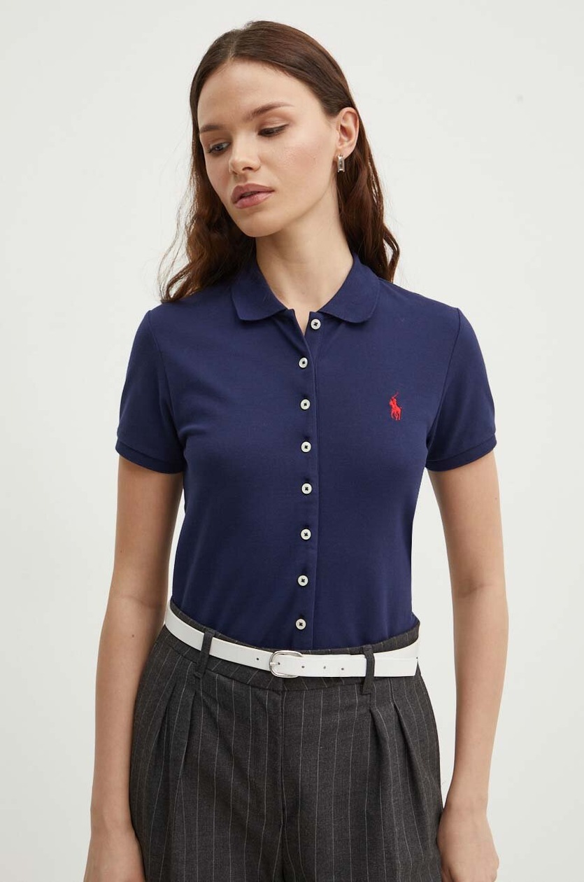 Polo Ralph Lauren polo shirt women's navy blue color 211939272 at