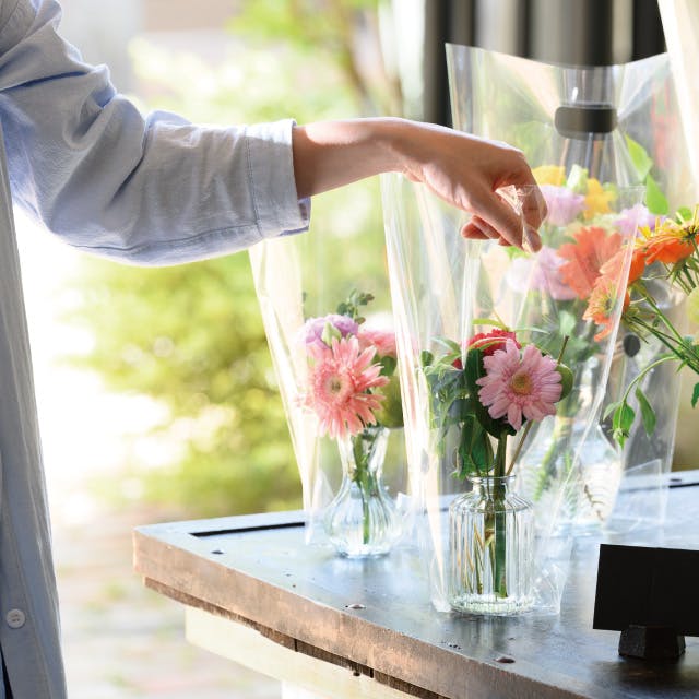 ヘッズ 雑貨－フラワーベース 直径60(45)×H100mm 12個 HEADS GLS-FB2