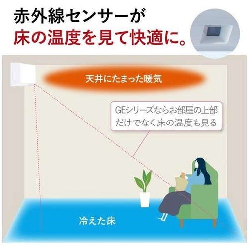 エアコン 本体のみ (霧ヶ峰) おもに8畳用 (冷房：7～10畳/暖房：6～8畳