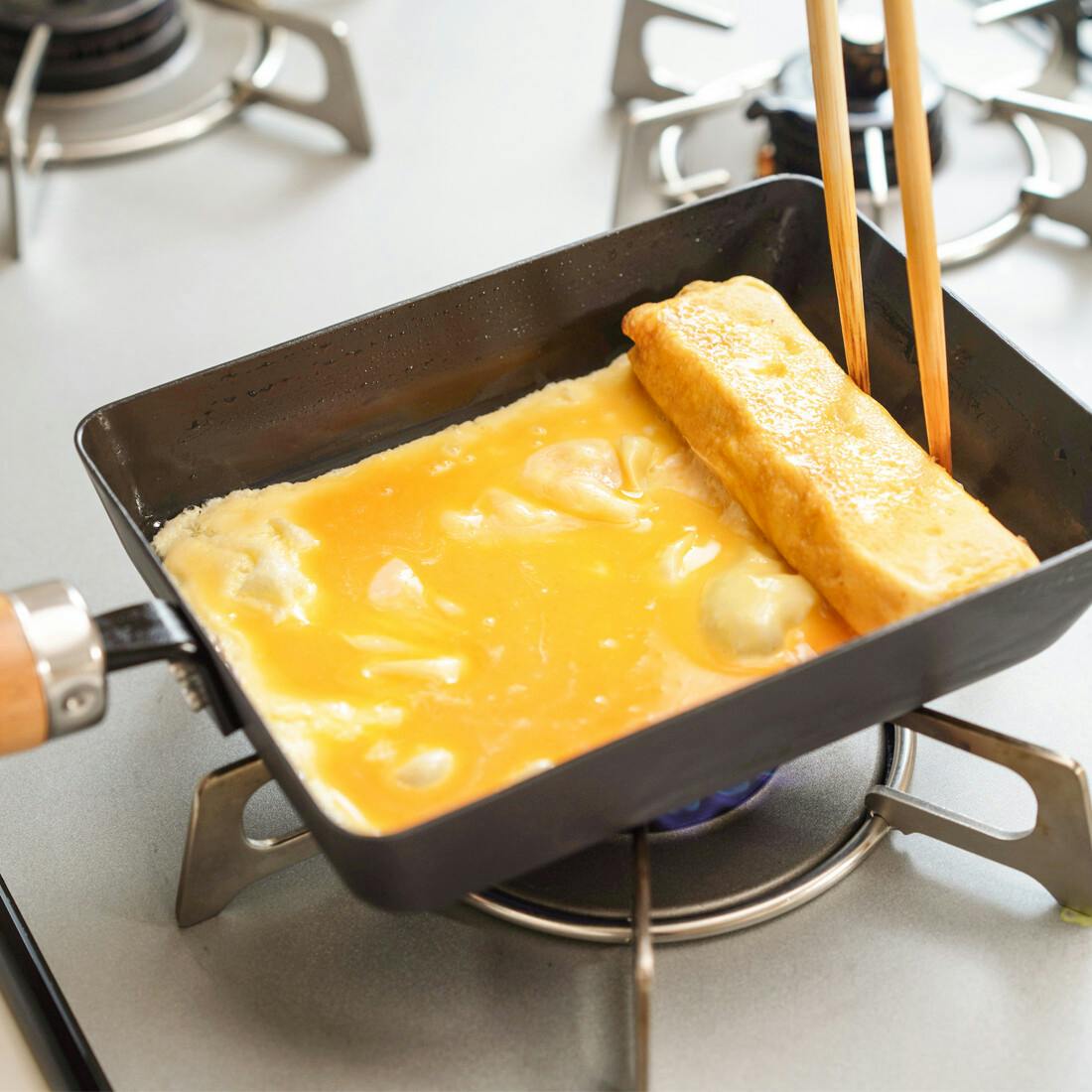 永良 IH対応窒化鉄玉子焼 14×19cm RB-3284 「窒化処理」で丈夫さ＆防錆