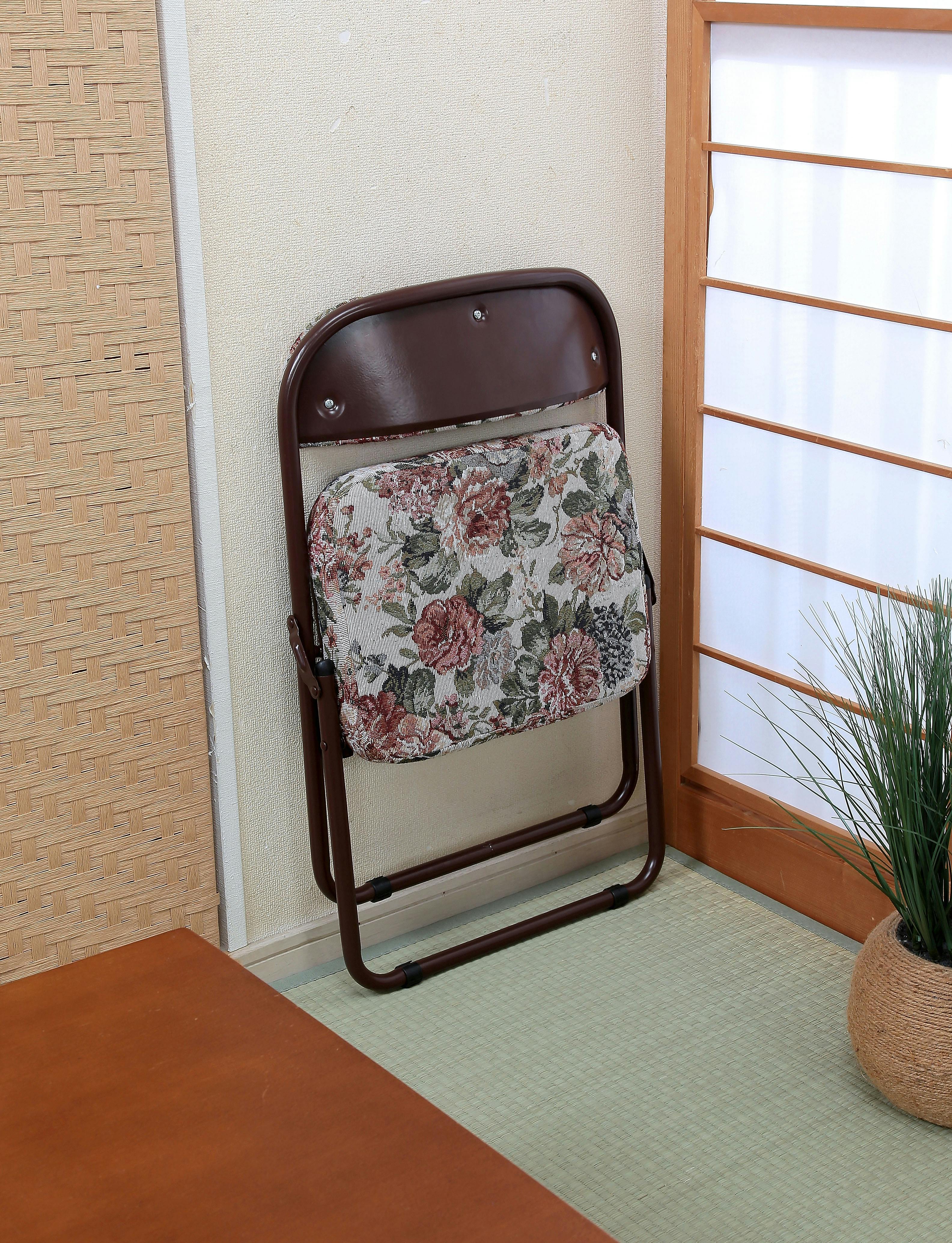 タック Vita 折りたためる座敷チェア 2脚 ゴブラン 和室や座敷で使える