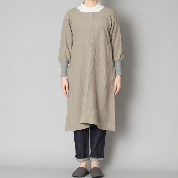 kapoc/割烹着 3rd -ワンピースのように着こなせて、コート代わりにも