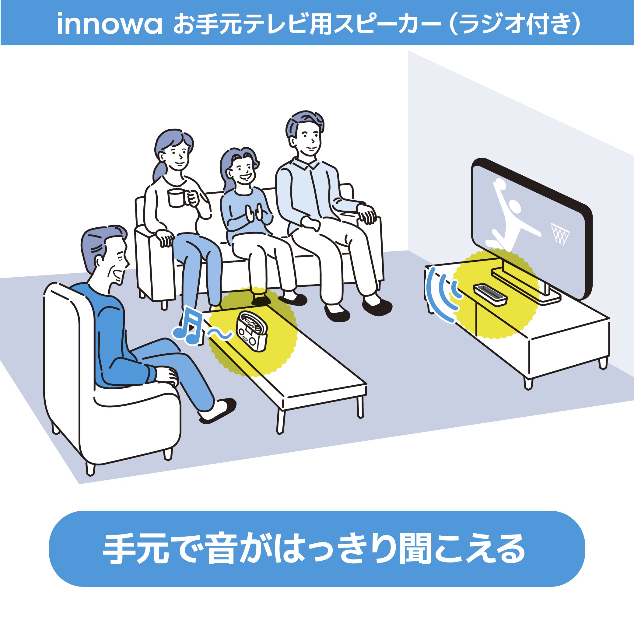 innowa お手元テレビ用スピーカー（ラジオ付き） – innowa 公式サイト