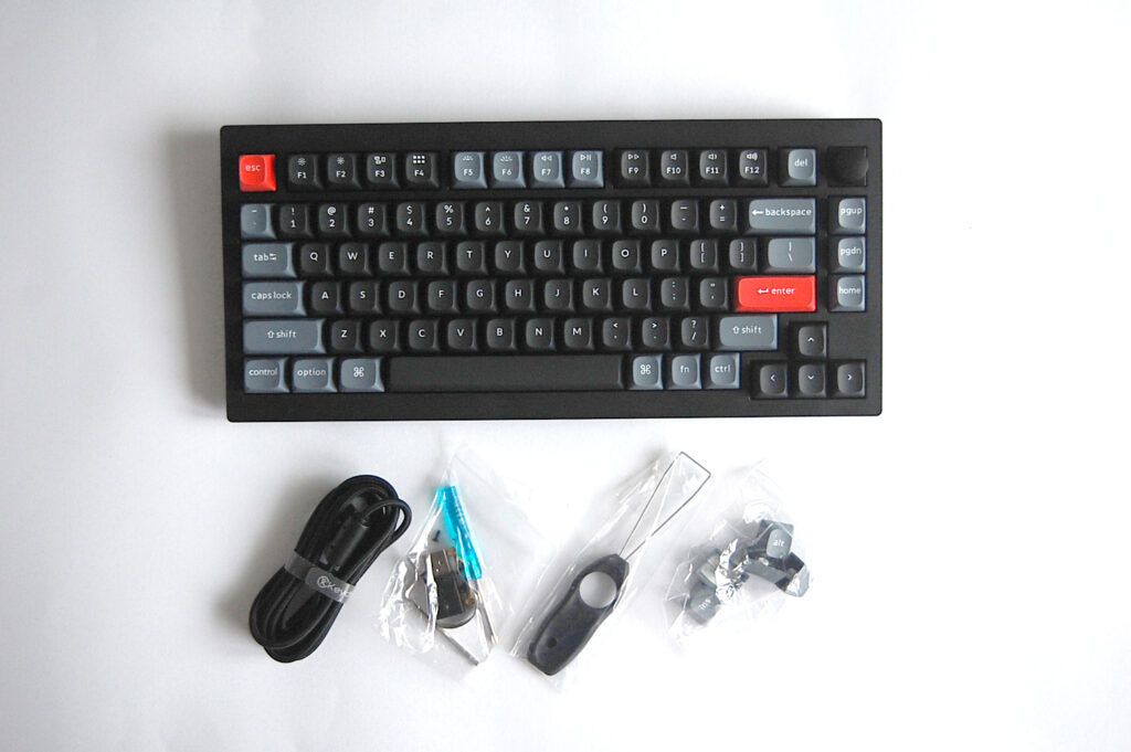 レビュー】Keychron V1 ノブ付き75%レイアウトのメカニカルキーボード