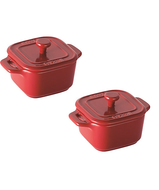 ZWILLINGおまとめ】セラミックExミニスクエアココット 各色