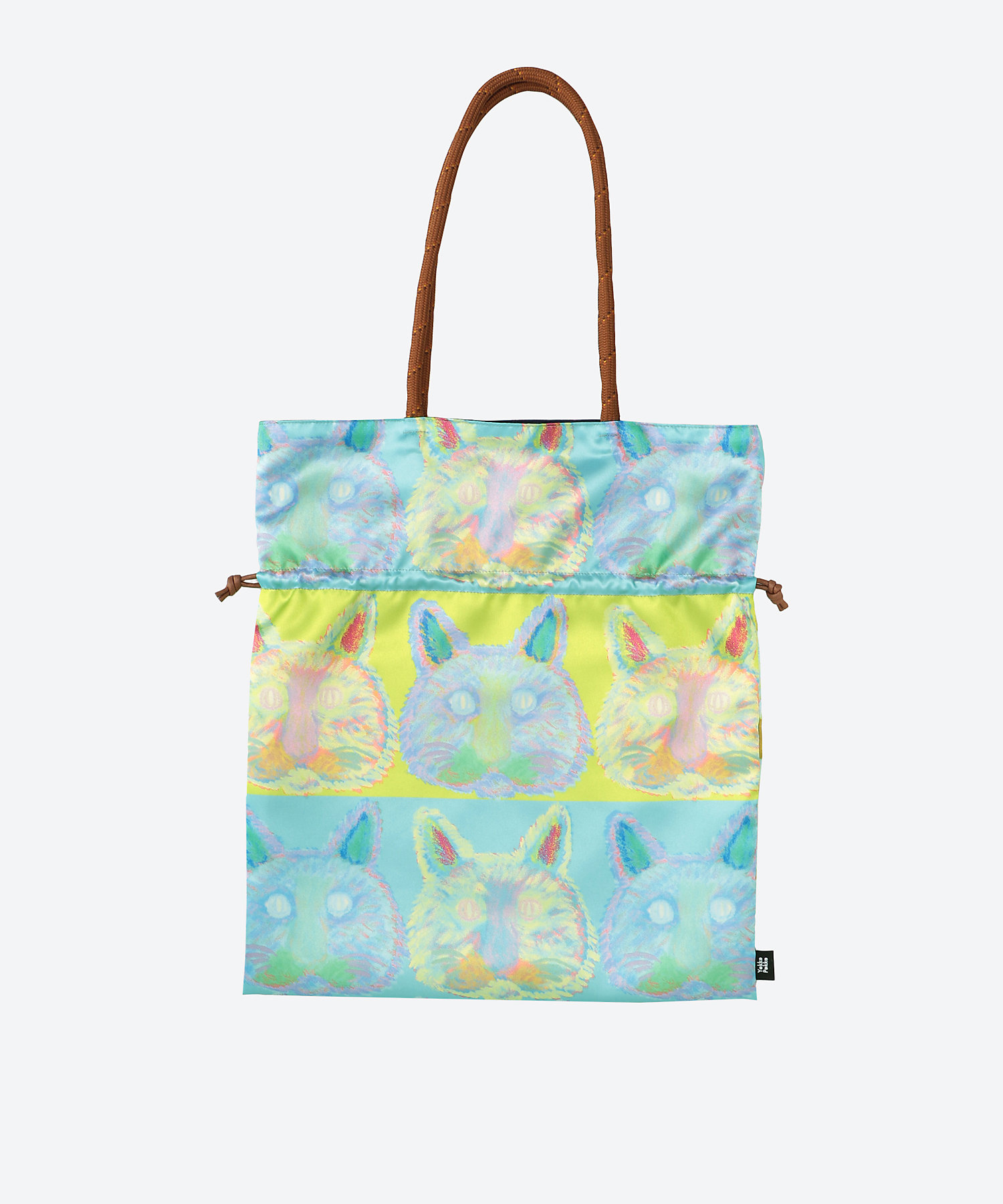 サテン巾着トートバッグ SKTB－BEARCAT＿A | YokkePokke