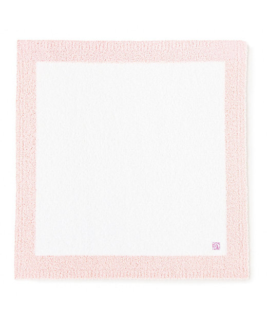 ベビーブランケットスクエア ホワイト／ピンク | KASHWERE/カシウエア