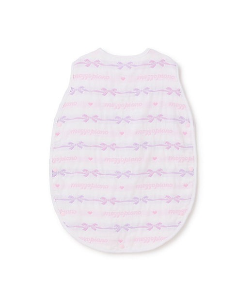 リボン柄 4重ガーゼ スリーパー 6261516 | mezzo piano