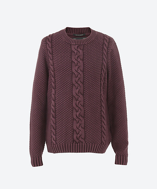 クルーネックケーブルニット UK4470．000．G21280G