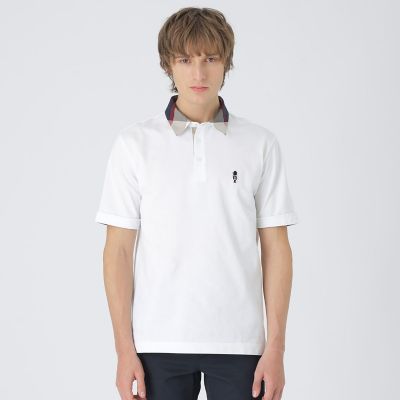 パーシャルチェックポロシャツ | BLACK LABEL CRESTBRIDGE (Men
