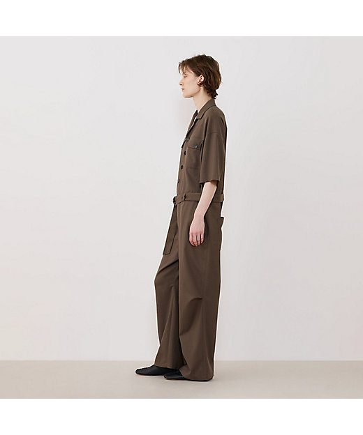 クレープウールストレッチ ジャンプスーツ | GALERIE VIE (Women