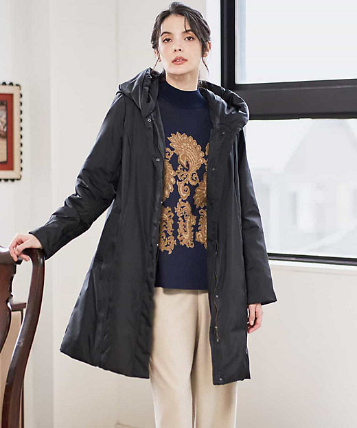 暖か・軽い］フーディーダウンコート | CHRISTIAN AUJARD（Women