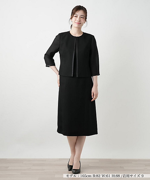 セットアップ風ワンピース【ブラックフォーマル】 | Leilian (Women