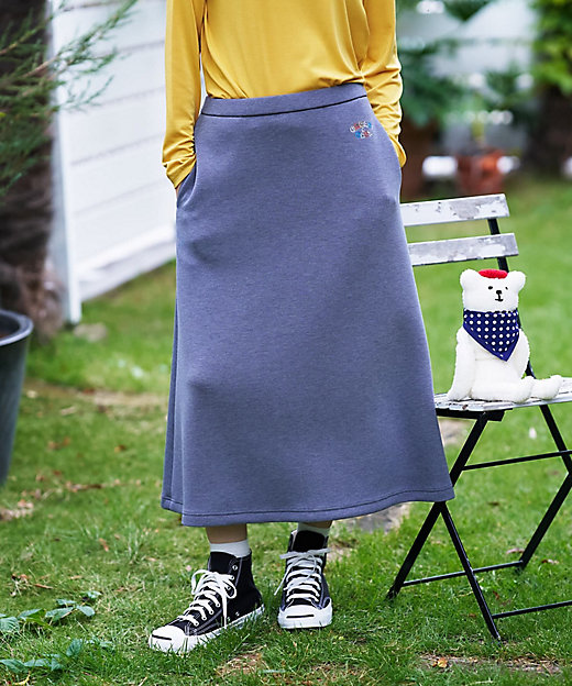 洗える フレアミモレスカート【35th】【セットアップ】 | CARA O