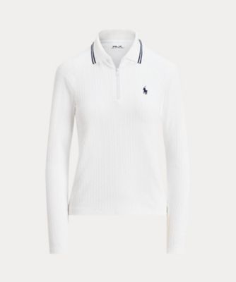 RLX）ケーブル クォータージップ ロングスリーブ ポロシャツ | POLO