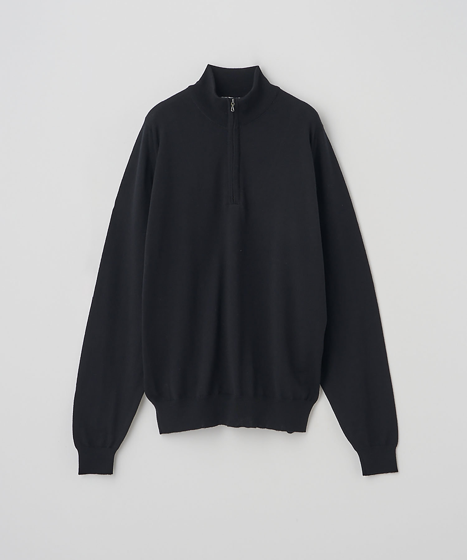 長袖ハーフジップニット 24G STANDARD FIT TAPTON