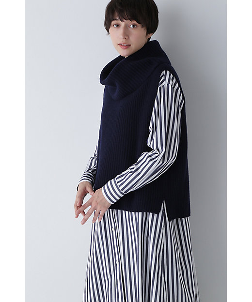 ◇ホールガーメント片畦ニットベスト（0773270014） | human