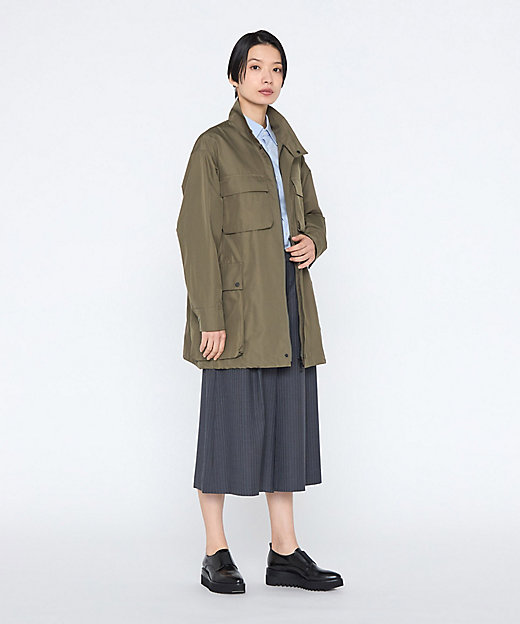 ＋サイズ 〕 メモリーツイルタフタ ショートコート（2881MO02