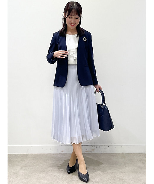 フォーマル／洗える】シフォンジョーゼットプリーツスカート