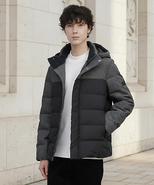 カラーコンビ ダウンブルゾン（2002464172） | TAKEO