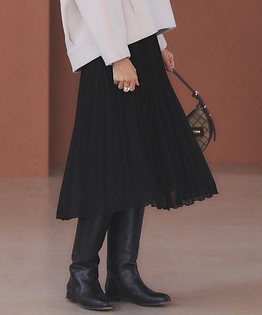 フォーマル／入卒】シフォンジョーゼットプリーツスカート