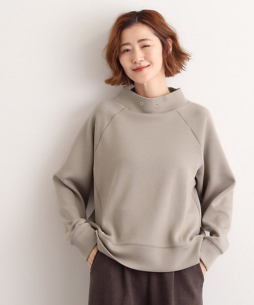 モックネックダンボールスウェット（2002551619） | GROVE