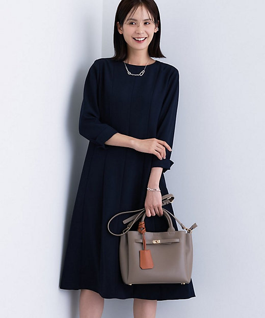 洗える／UVケア】ジョーゼットフレアワンピース