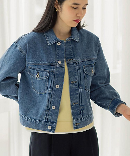 デニムジャケット【洗濯機OK】（2002562774） | OPAQUE