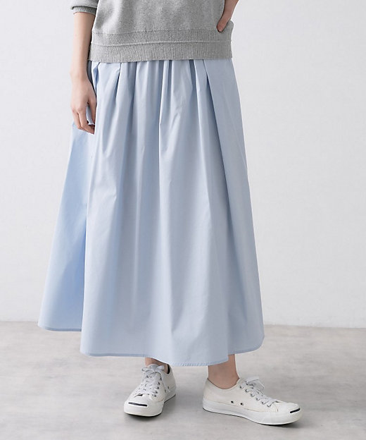 洗える】タックギャザーフレアスカート（2002582449