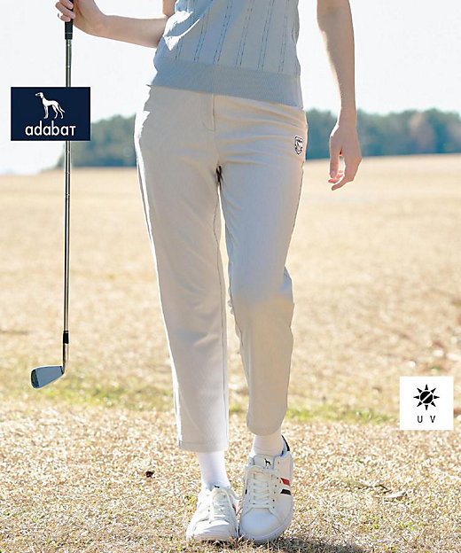 ADABAT NAVY】ロイカコードテーパードパンツ