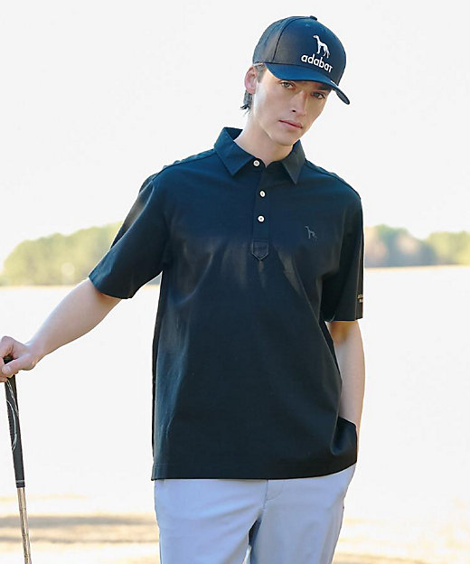 ADABAT NAVY】プラチナポン半袖ポロシャツ