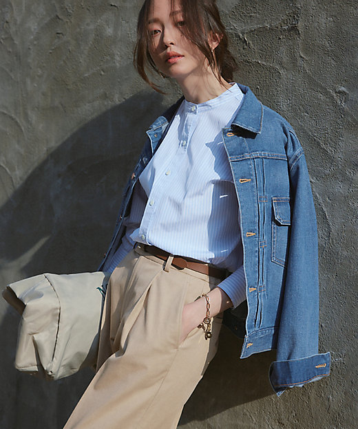 洗える】23区DENIM ストレッチ ジャケット
