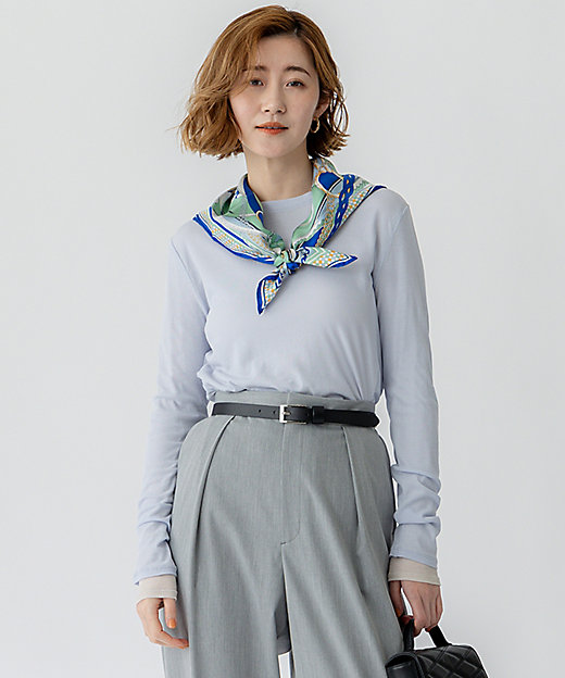 Oggi5月号掲載／洗える】シアー レイヤード TEE