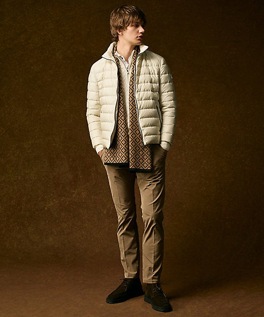 キングサイズ・暖か／軽量】カシミヤブレンド ハーフジップ ニット