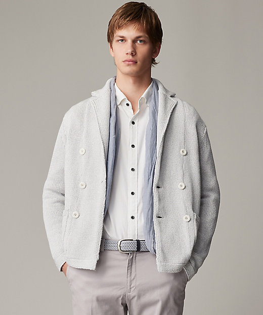 イタリア糸使用】コットンリリヤーン ニット ジャケット