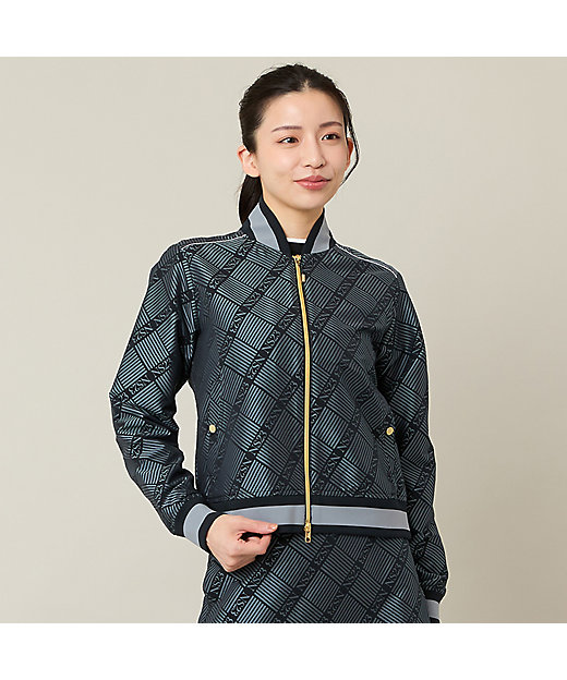 Women's】【セットアップ可】米沢織ジャカードブルゾン