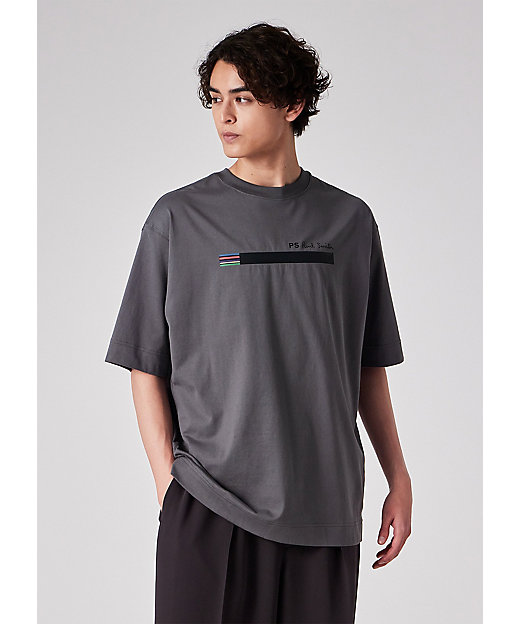 Sports Stripe Bar” Tシャツ（252759EXT02