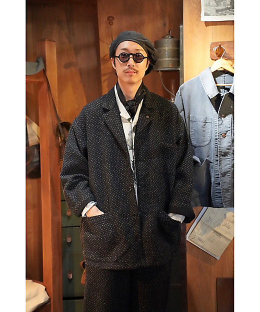 NEW SASHIK WIDE JACKET BLACK PCー059