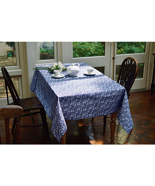 ☆【予約販売】ブルーキャリコ テーブルクロスL【4月中旬以降順次